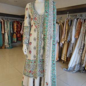 Elegante chaqueta hasta el suelo Lehenga para bodas y fiestas indias/pakistaníes-Vestido de boda/ropa 2019 - Product Image 1