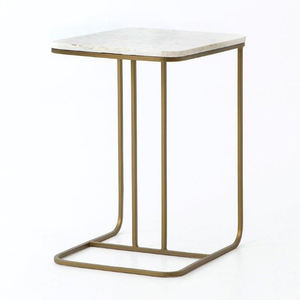 Mesa de centro de vidrio para sala de estar, mueble moderno de METAL, gran oferta - Product Image 3