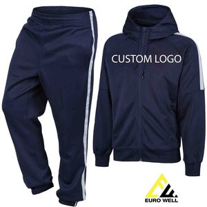 Conjunto de chándales de hombre con diseño personalizado al por mayor, ropa de entrenamiento, chándal de tallas personalizadas para adultos - Product Image 2
