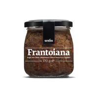 Sauce olivi Frantoiana fond, plantes à œufs, bleu et capuchons pour pâtes