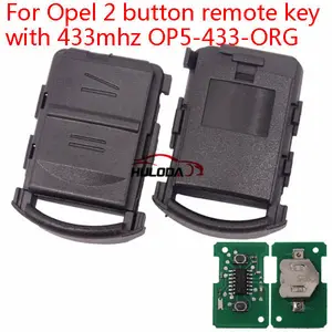 Kunci Remote untuk Opel Corsa C 2 Tombol dengan OP5-434-ORG 434Mhz