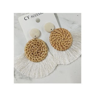 Legent ต่างหูหวายสำหรับการตกแต่งเครื่องแต่งกายหรูหราวินเทจเลดี้ชุดเครื่องประดับต่างหูสำหรับวันหยุดและพรรค - Product Image 1