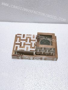 Brûleur d'encens antique en bois MDF fait à la main en incrustation de nacre d'os meilleure qualité tailles personnalisées plateaux de service pour les occasions alimentaires - Product Image 2