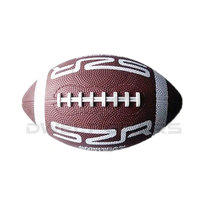 DWELT GEARS DG-2304 Ballon de football américain miniature en cuir véritable de couleur personnalisée avec logo personnalisé et OEM accepté