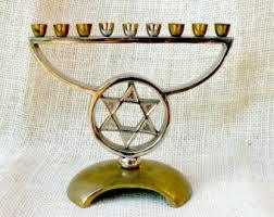 Best quality different designer 7 <b>branches</b> brass hand-crafted menorah Religious Candle Holder - Product Image 3