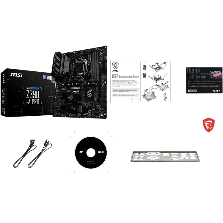 MSI Z390-A PRO Gaming Motherboard - Supports 9th/8th Gen Intel