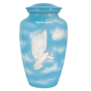 URNE EN RÉSINE HAUTE BRILLANTE FINIE EN LAITON UNIQUE DE QUALITÉ SUPÉRIEURE ADULTE POUR CENDRES HUMAINES - Product Image 3