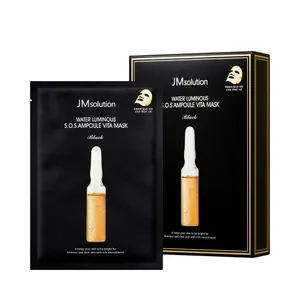 JMSOLUTION Air Bercahaya S.O.S Ampul VITA Masker Hitam 10P