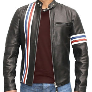 Aprobado por La CE, la mejor ropa deportiva de estilo acolchado, cómoda chaqueta de cuero a prueba de viento para motocicleta, ajuste europeo para protección principal - Product Image 5