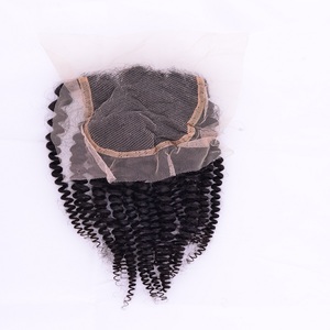 Extensions de cheveux humains frisés et bouclés, tissage avec fermeture frontale, bandes i-tip disponibles en toutes tailles et couleurs - Product Image 2