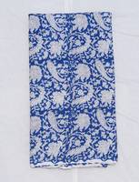 Tissu artisanal bio 100 % coton peigné imprimé à la main motif floral, écologique, pour sacs, rideaux, voiles pour garçons et filles, personnalisable, vente en gros
