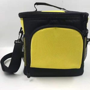 Wholesale Geometric Pattern Handled Polyester <b>Bag</b> for Outdoor Travel Picnic Warmer & <b>Cooler</b> Food/Fruit Storage Zipper Closure - Product Image 5