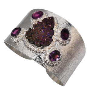 Pulseras de abalorios de joyería semipreciosa de Plata de Ley 925 a granel de fábrica con diamantes y perlas para regalos y fiestas - Product Image 4