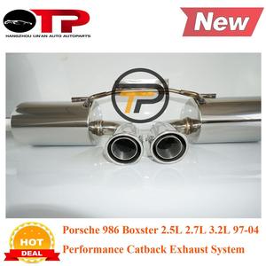 Tubo di scarico OTP pz Boxster <span class=keywords><strong>986</strong></span> 2.5L 2.7L 3.2L 97-04 scarico CATBACK in acciaio inox - Product Image 3
