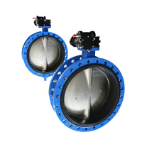 Vanne papillon manuelle à double bride EVK DIN 3202 F16 Zh-2 pour contrôle/débit, OEM, pour eau à moyenne température et basse pression