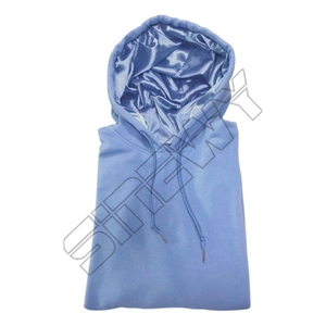 Unisex Tùy Chỉnh Satin Lót Lụa Áo Dây Rút Bông Pha Trộn Người Đàn Ông Của Pháp Vải 3D Mô Hình Thêu Vá In Cho Mùa Đông - Product Image 3