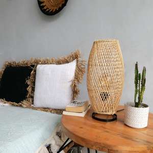 Cozy Home Rattan Table <b>Lamp</b> Made <b>Lampshade</b> <b>for</b> Table in Vietnam - Product Image 5