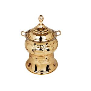 Chauffe-plats en acier inoxydable de forme ronde antique à prix abordable - Product Image 2