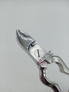 Vente en gros de coupe-cuticules en argent, acier inoxydable, outil professionnel de manucure et de pédicure, logo personnalisé, instrument de beauté - Product Image 2