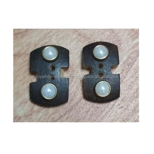 ปุ่มคอลเล็กชันล่าสุดสำหรับเสื้อโค้ทและเสื้อผ้าปุ่มลูกปัดสีทองและสีขาวแฟนซี - Product Image 6