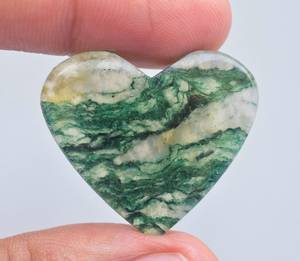 100% ธรรมชาติชีวภาพ Aventurine หัวใจพลอยรูปหัวใจพลอยหลวม - Product Image 5