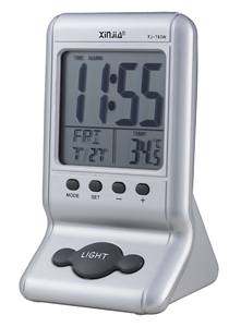 Reloj Despertador <span class=keywords><strong>Digital</strong></span> Multifuncional <span class=keywords><strong>LCD</strong></span> con Calendario Perpetuo y Función de Temperatura - Product Image 4
