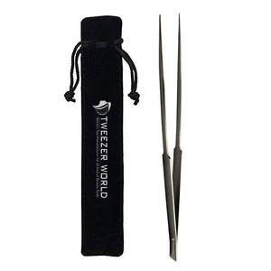 Professional Aquarium Tweezers Stainless Steel Straight Tweezers for Fish <b>Tank</b> Aquatic Plants Long Handle <b>Reptile</b> Feeding Tong - Product Image 1