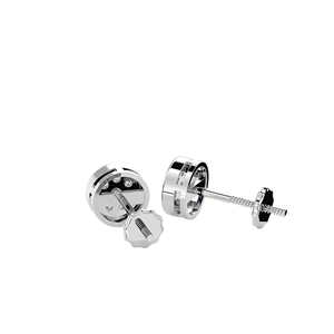 0.35Ctw 14K Gold Round White Diamond Cluster Stud <b>Earrings</b> | Ladies Screw <b>Back</b> Secure Fine Jewelry Elegant Everyday Wear - Product Image 2