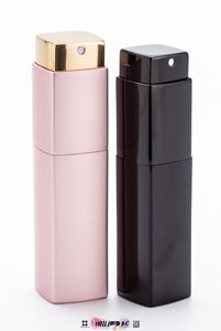 Botella de Perfume Cuadrada de Aluminio de Lujo para Mujer con Pulverizador, Recargable, Grabado Disponible, 8 ml/10 ml/15 ml/20 ml - Product Image 5