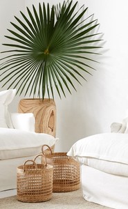 Ensemble de paniers de rangement en jonc de mer, benne à tissage naturel de haute qualité, vente en gros, livraison gratuite - Product Image 4