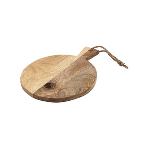 เขียงไม้มะม่วงดีไซน์วงกลมเครื่องใช้ในครัวเขียงไม้สำหรับสับพิซซ่ากระทะไม้ธรรมชาติใช้ในครัว - Product Image 4