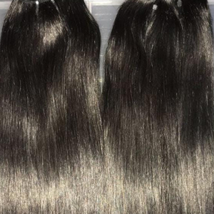 Vente en Gros 100% Extensions de Cheveux Humains Indien Remy Droite Ondulée Trame Bundles Fermeture Ensemble Pleine Longueur Perruque Vendeur - Product Image 2