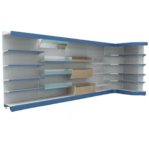 Heda Single-side Supermarket Gondola Wall-to-wall Shelves