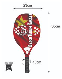 Raquetas de Tenis Playa y Pádel de Fibra de Carbono Personalizadas con Logotipos, Combinaciones de Colores, Peso 310-330g, Longitud 50cm - Product Image 6