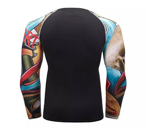 Haute qualité personnalisé sublimé Compression à manches longues hommes Rash Guard MMA personnalisé Sublimation Arts martiaux Rush Guard - Product Image 6