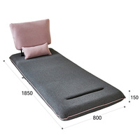 Canapé-lit moderne pliable de style coréen avec sièges simples/doubles, réglable et convertible pour chambre et salon