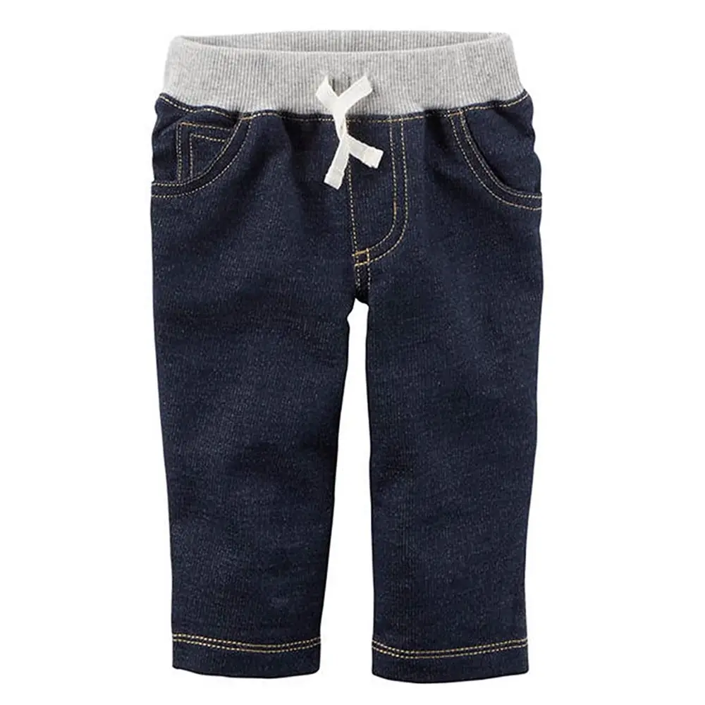 Pantalon en jean pour enfant, vêtement 2 pièces noir, style décontracté, jean Harem, survêtement, 100% coton, délavé à couleur unie
