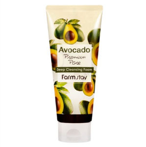 Crème nettoyante pour le visage FARMSTAY AVOCADO, anti-rides, hydratante, blanchissante, 180 ml, tous types de peau, cosmétique coréenne, soin du visage - Product Image 2