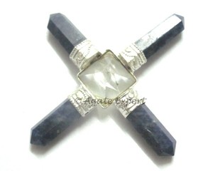 Générateur de pyramide Sodalite de guérison artisanale en pierre semi-précieuse - Product Image 1