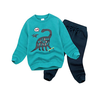 Conjunto de ropa, sudadera y pantalones de chándal para niño pequeño cálido de invierno - Product Image 1