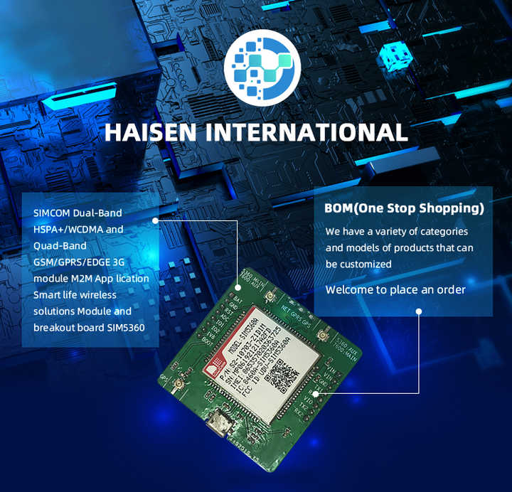 SIMCOM SIM7600 LTE CAT4 Module with GPS & GSM for Network Transmission ODM