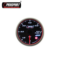 Nouveau Jauge de Pression de Carburant Universelle 60mm à Affichage LED 0-80 PSI avec Lentille Fumée pour Moteur Pas à Pas Certifiée CE