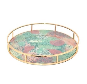 Trending Design Plateau de service alimentaire en métal Forme ronde Taille personnalisée Dessert Dates Plateau de service par Home Arts - Product Image 1