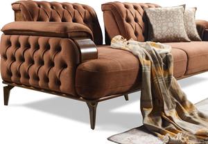 Sofá elegante para el hogar, conjunto de muebles sencillos y deslumbrantes, venta directa de fábrica, venta al por mayor - Product Image 3