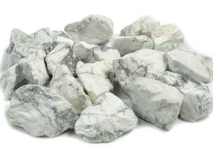 Pierres précieuses naturelles rugueuses, Howlite, tendance 2022, cristal minéral, Quartz irrégulier, cristal de reiki, chakra - Product Image 3