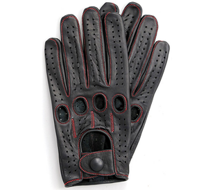 Leather Dress Winter Driving <b>Gloves</b> with Thermal Cashmere <b>Wool</b> - Product Image 2