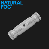 Raccord coudé anti-fuite Taiwan Natural Fog 1000 PSI avec joint torique NBR, testé 1500 PSI max, nickelé, garantie 1 an