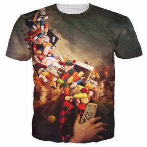 T-shirt a sublimazione con design moderno, colori personalizzabili, alta qualità, traspirante, manica corta estiva da <span class=keywords><strong>uomo</strong></span>, 100% poliestere - Product Image 4