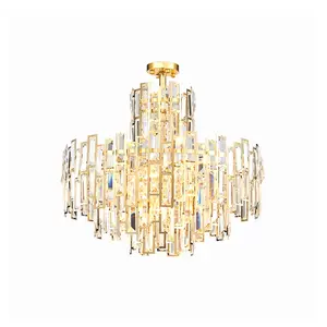 Nghệ Thuật Hiện Đại Deco LED Đèn Chùm Láng Bóng Sảnh Sang Trọng Chandelier Phòng Ăn Phòng Khách Phòng Đèn Vàng Nhà Hàng Và Bar Đèn