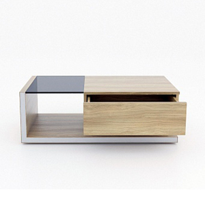 Thỏa thuận nóng trên MDF <span class=keywords><strong>MFC</strong></span> Bàn cà phê với bề mặt kính bán buôn - Product Image 2